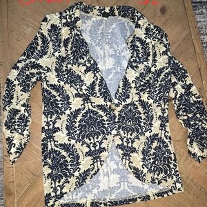 NWT Shein Elegant Black and Cream Blazer